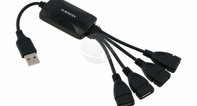 Generic Flexible USB 4-Port Hub with Splitter Cable for Sony Playstation 3 PS3 Slim Xbox 360 Nintendo Wii Ge
