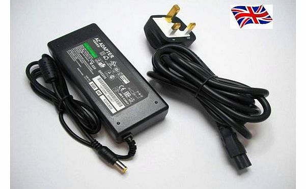 FOR SONY VAIO PCG-7185M LAPTOP CHARGER AC ADAPTER 19.5V 4.7A 90W MAINS BATTERY POWER SUPPLY UNIT INCLUDES POWER CORD C5 CABLE MAINS CLOVER LEAF 3 PRONG UK PLUG LEAD