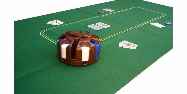 Generic LARGE POKER CASINO FELT BAIZE LAYOUT - TEXAS HOLDEM