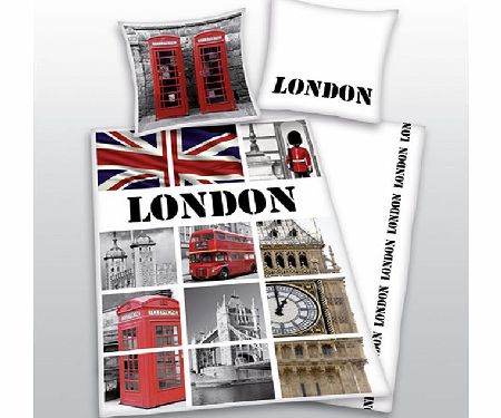 Generic London Landmarks Single Duvet Cover and