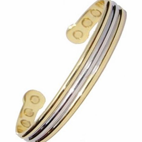 Magnetic Bracelets - 6 Magnet Bangle - Mens / Womens - Copper or Gold colour (Copper)