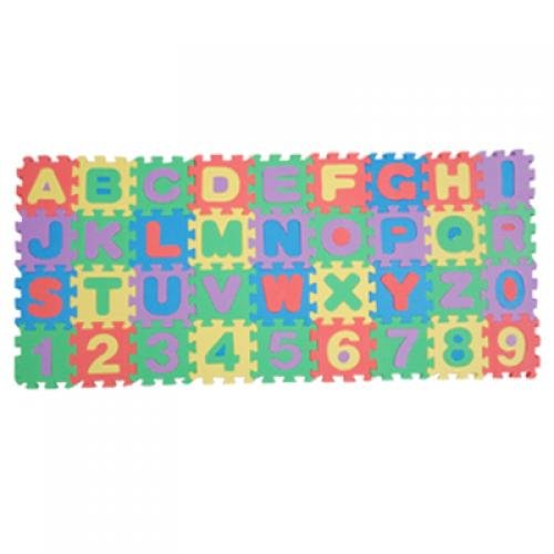Generic Mini-Sized Educational Colorful Foam Alphabet & Number Interlocking Puzzle Mat