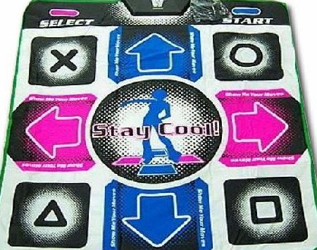 Generic Non-Slip Dance Revolution Dancing Pad Mat Compatible for Sony PS1 / PS2 Console Video Game