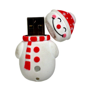 Snowman 2GB USB Flash Drive + Free Christmas Album