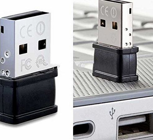 Tenda W311MI 150Mbps Mini Wireless Networking USB Adapter for Desktop/ Laptop Computers (Black)