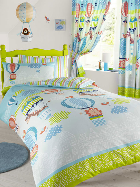 Up In The Air Single Duvet Cover and Pillowcase