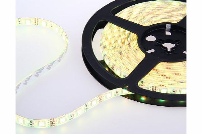 Generic Warm White 5M (16.4ft) 300 LED Strip Light 12v Ideal for Holiday Lights Christmas Birthday Party, Wedding, Room, Garden, Lawn, Porch, etc