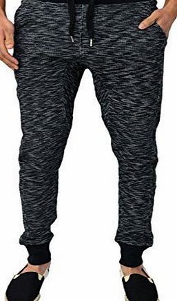 Genetic Apparel Mens Designer Joggers Celebrity Fashion Super Skinny Fit Cuffed Jog Sweat Pants Gym Sports Running Bottoms GA 134 2 Colours