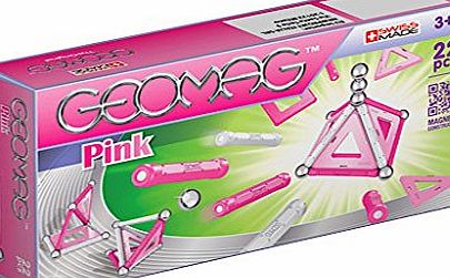Geomag Kids Panels Magnetic Construction Pink Set - 22 Pieces