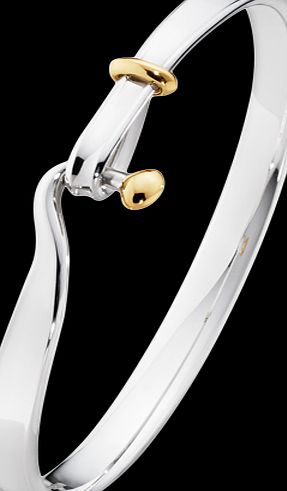 Georg Jensen Silver and Gold Torun Bangle 3531177
