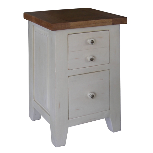 georgia Painted 2 Drawer Bedside Cabinet