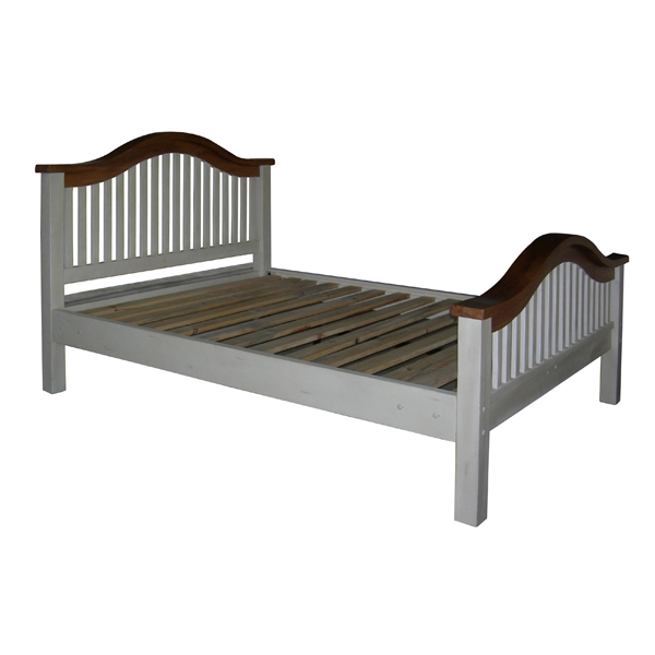 Painted Curved King Size Bed