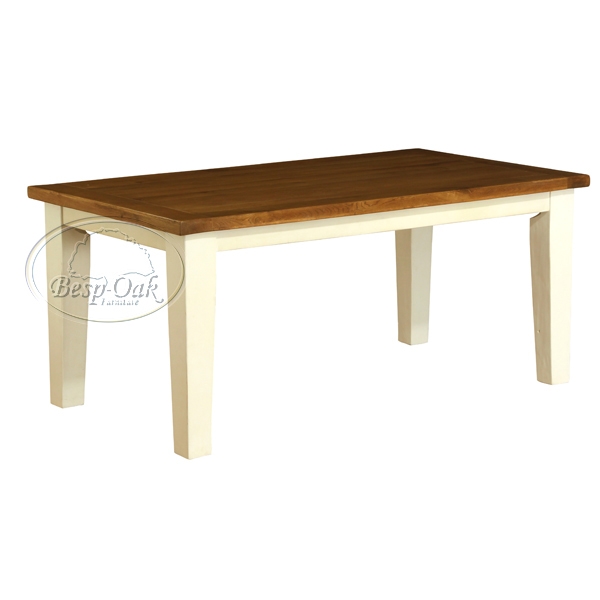Painted Fixed Top Dining Table 180cm -