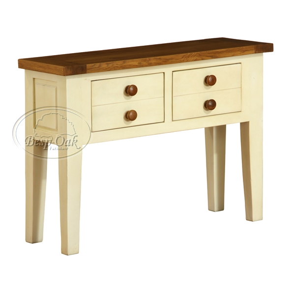 Painted Small 2 Drawer Hall Table -