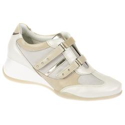 Female Hit Leather/Textile Upper Leather/Textile Lining Casual Shoes in Beige