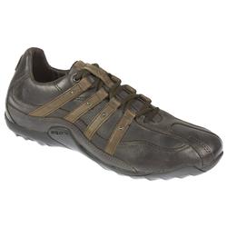 Geox Male City Leather Upper Textile/Leather Lining Fashion Trainers in Brown