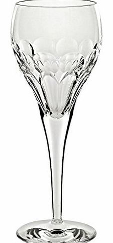GERMAN CRYSTAL Wine Goblet, Wine Glass, White Wine Glass ``RHOMBUS``, transparent, lead crystal glass, 22,5 cm (GERMAN CRYSTAL powered by CRISTALICA)