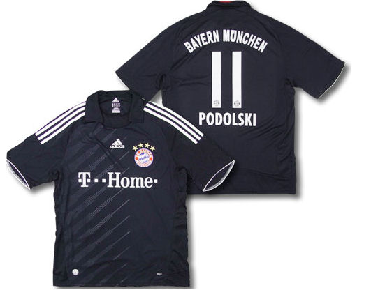 German teams Adidas 08-09 Bayern Munich away (Podolski 11)