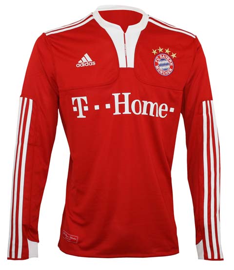 German teams Adidas 09-10 Bayern Munich L/S Home Shirt