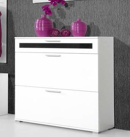 Germania GRADE A3 - Alaska Shoe Cabinet in White - 16 Pairs