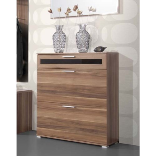 Mediano Shoe Cabinet in Walnut - 8 Pairs