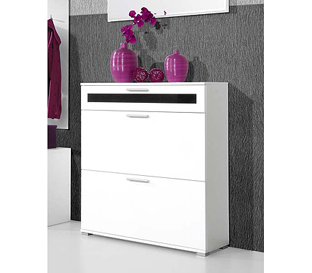 Mediano Shoe Cabinet in White