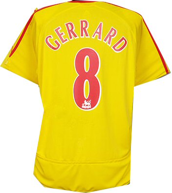 Adidas 06-07 Liverpool away (Gerrard 8)