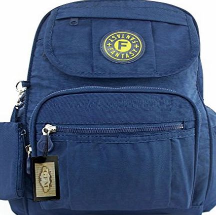 GFM Small Fabric Backpack Multi pocketed Light weight (NL-13K)