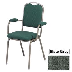 ggi Executive Banquet Chair With Arms Slate Grey