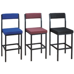 High Stool with Backrest W410xD410xH700mm