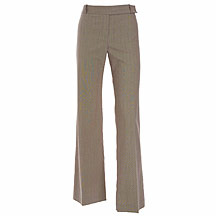 Gharani Strok Light brown pinstriped trousers
