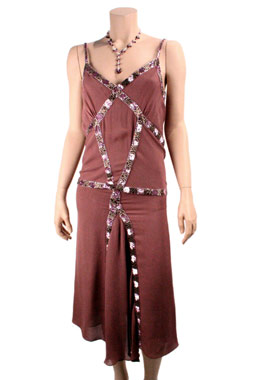 Gharani Strok Sequin and Beaded Dress by Gharani Strok