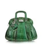 Jade Green Python Tote Bag