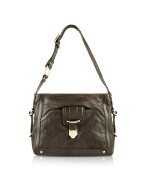Tabasco - Dark Brown Leather Shoulder Bag
