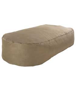 Giant Faux Suede Beanbag Lounger - Caramel