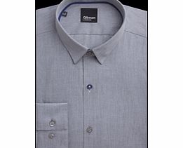 Gibson Plain Silver Shirt 15 Silver Grey