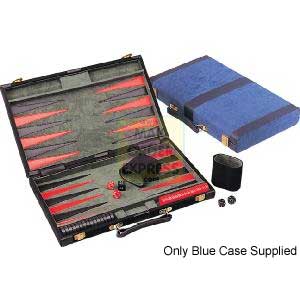 Gibson s Backgammon Executive Suedette blue 15