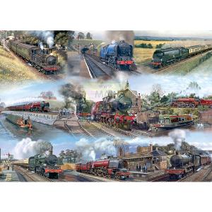 Gibson s Memories Of Steam 1000 Piece Jigsaw Puzzle