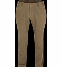 Gibson Tan Brushed Cotton Plain Front Trouser