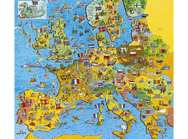 Gibsons Jigmap Europe jigsaw puzzle (200 pieces, age 7+)