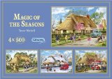 Gibsons Games Gibsons Puzzle - Magic of the Seasons - 4 Puzzles in a Box (500 pieces each)