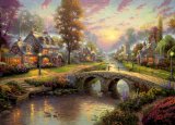 Gibsons Puzzle - Sunset on Lamplight Lane (1000 pieces)