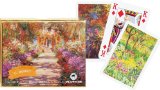 Gibsons Games Piatnik Playing Cards - Monet Gallery - Giverny, double deck