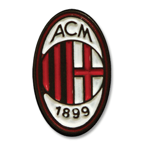 Giemme AC Milan Small Oval Pin Badge