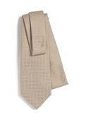 Gieves and Hawkes Flower in Squares Pattern Tie