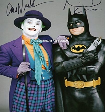 GIFTEDBOX LIMITED EDITION MICHAEL KEATON JACK NICHOLSON BATMAN SIGNED PHOTO   CERT PRINTED AUTOGRAPH SIGNATURE SIGNED SIGNIERT AUTOGRAM