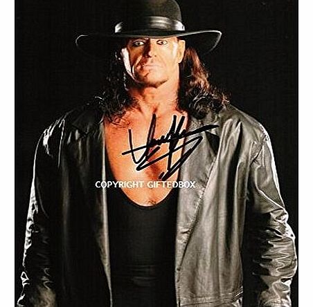GIFTEDBOX LIMITED EDITION THE UNDERTAKER WRESTLING SIGNED PHOTO   CERT PRINTED AUTOGRAPH SIGNATURE SIGNED SIGNIERT AUTOGRAM WWW.GIFTEDBOX.CO.UK