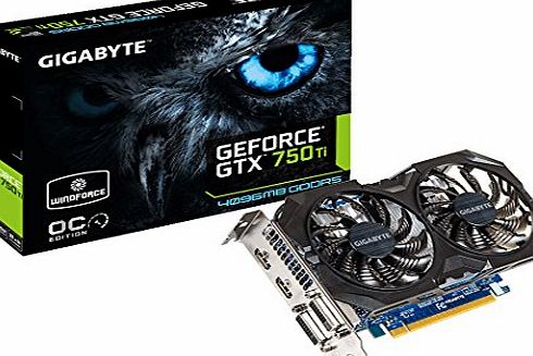 Gigabyte NVIDIA GTX 750 Ti WindForce2 OC 4 GB Graphics Card