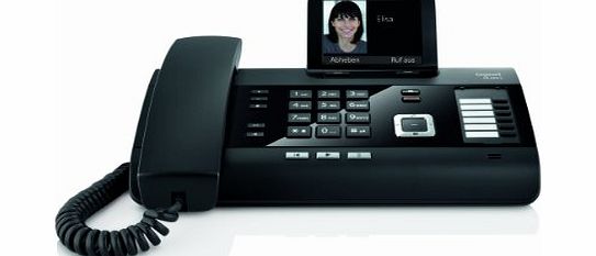 DL500A - Cordless phone w/ corded handset, answering system & call waiting caller ID - DECT\GAP - piano black [German Import]