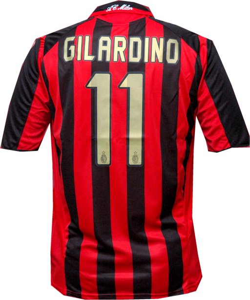 Gilardino Adidas AC Milan home (Gilardino 11) 05/06
